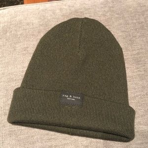 rag & bone addison beanie olive